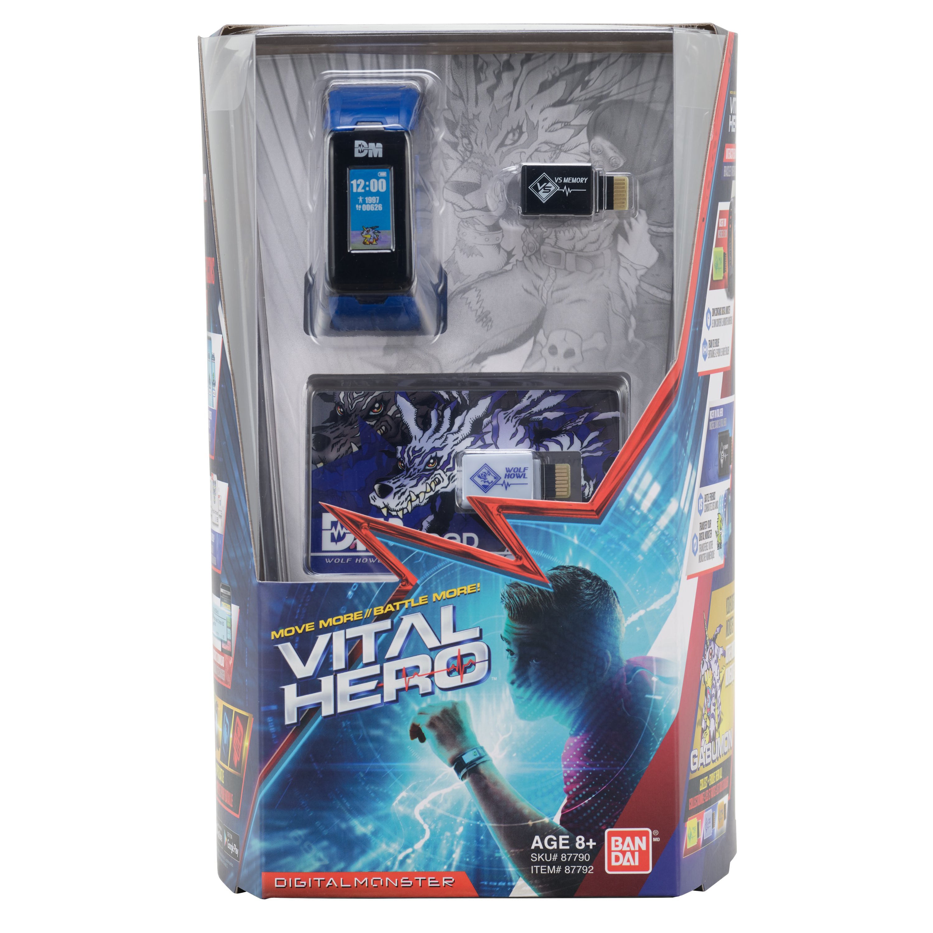 Bandai X Vital Hero Digimon - Blue Wearable Gamified Band