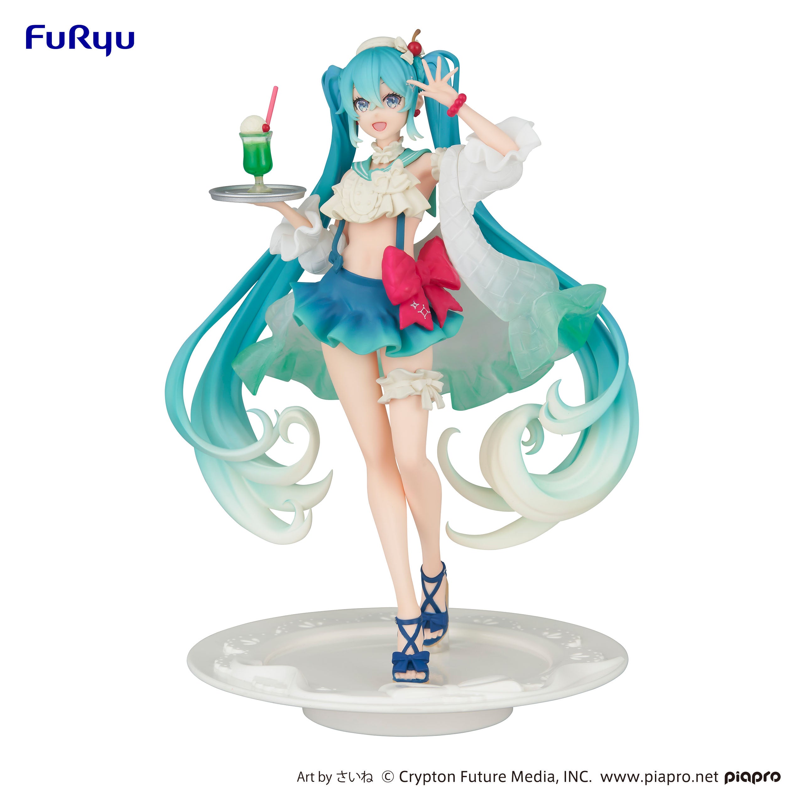 Furyu Corporation Hatsune Miku SweetSweets Series Hatsune Miku Melon Soda Float Exceed Creative Figure