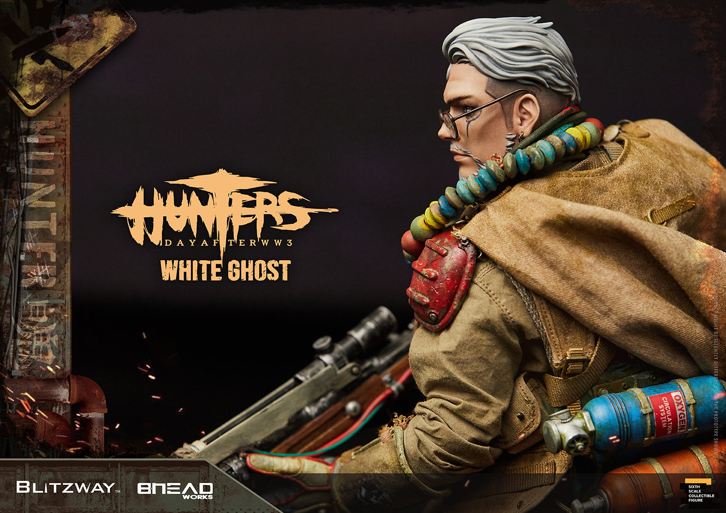 Blitzway 1/6 White Ghost "HUNTERS : Day After WWlll", Action Figure