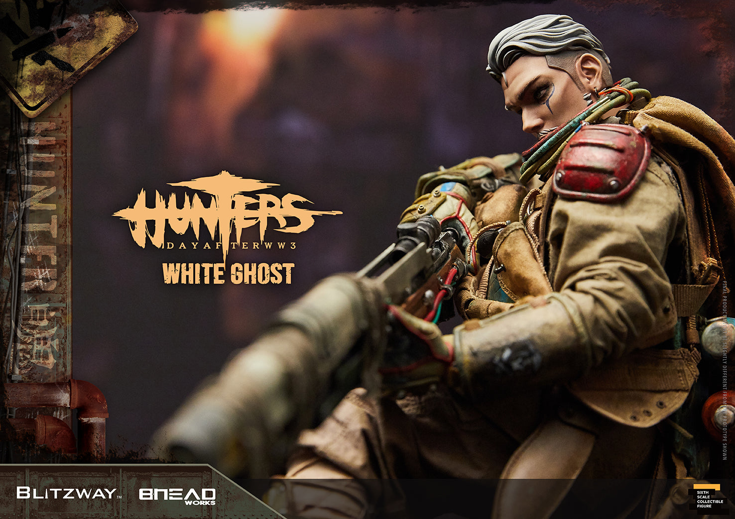 Blitzway 1/6 White Ghost "HUNTERS : Day After WWlll", Action Figure