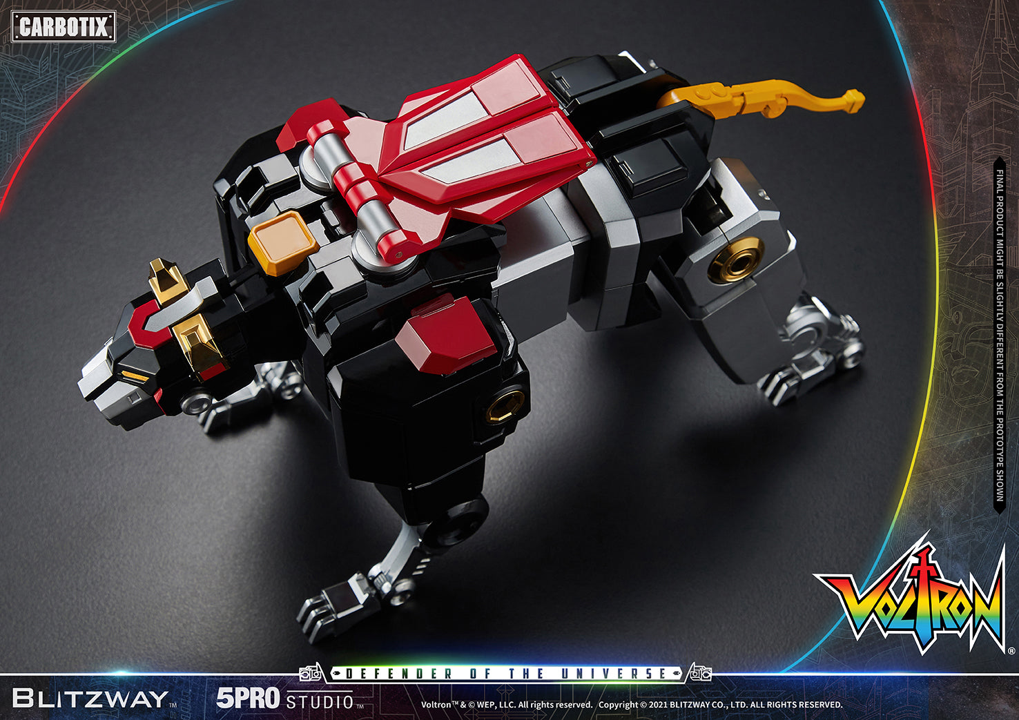 Blitzway 'Voltron' 5Pro Studio CARBOTIX Series, Action Figure