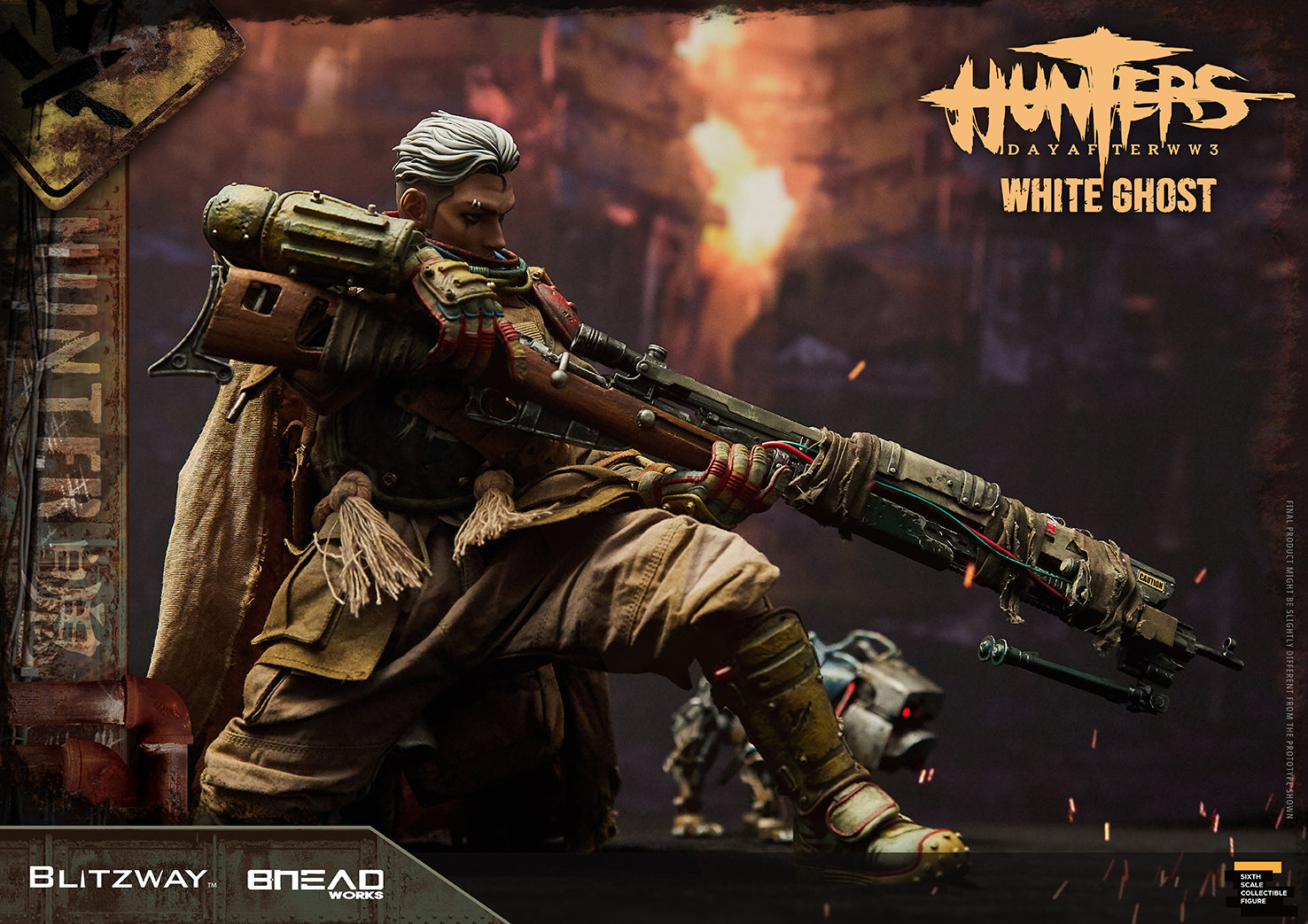 Blitzway 1/6 White Ghost "HUNTERS : Day After WWlll", Action Figure