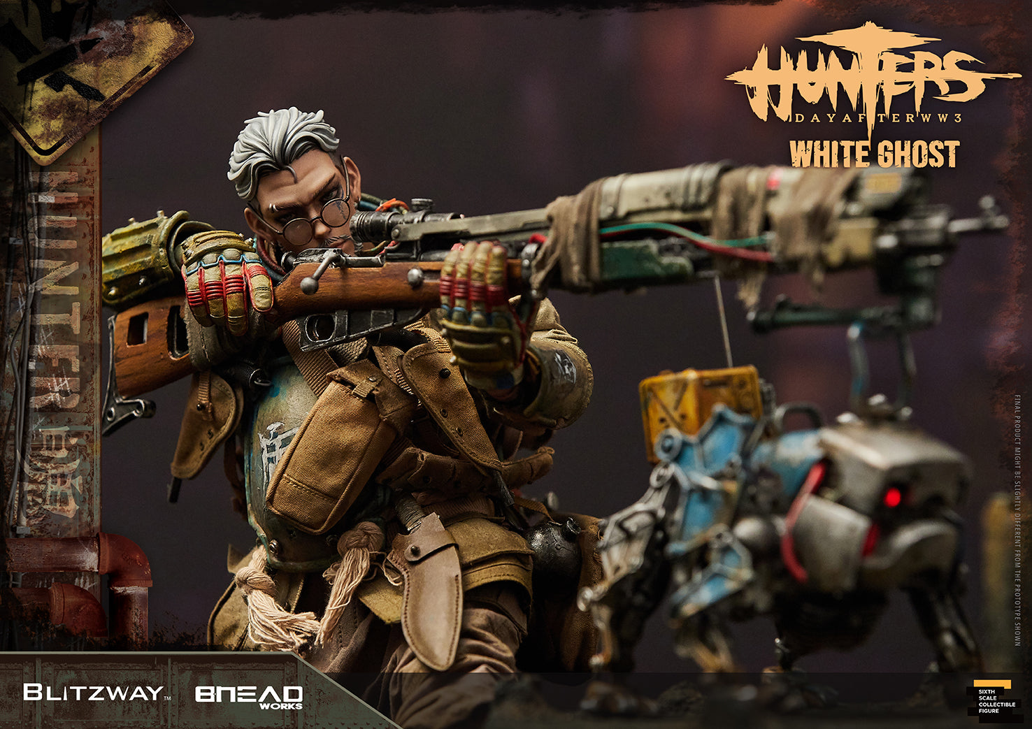 Blitzway 1/6 White Ghost "HUNTERS : Day After WWlll", Action Figure