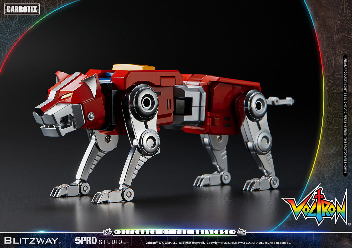 Blitzway 'Voltron' 5Pro Studio CARBOTIX Series, Action Figure