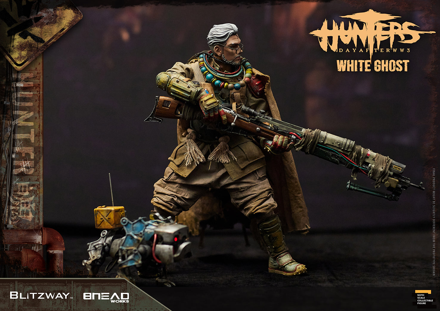 Blitzway 1/6 White Ghost "HUNTERS : Day After WWlll", Action Figure