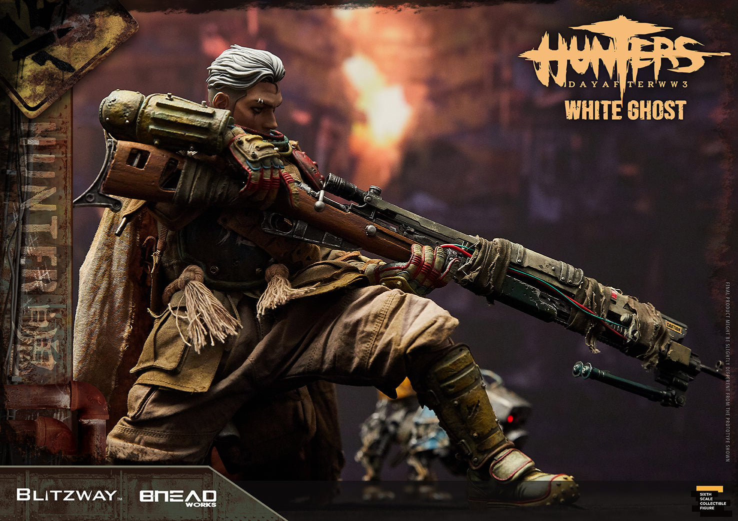 Blitzway 1/6 White Ghost "HUNTERS : Day After WWlll", Action Figure