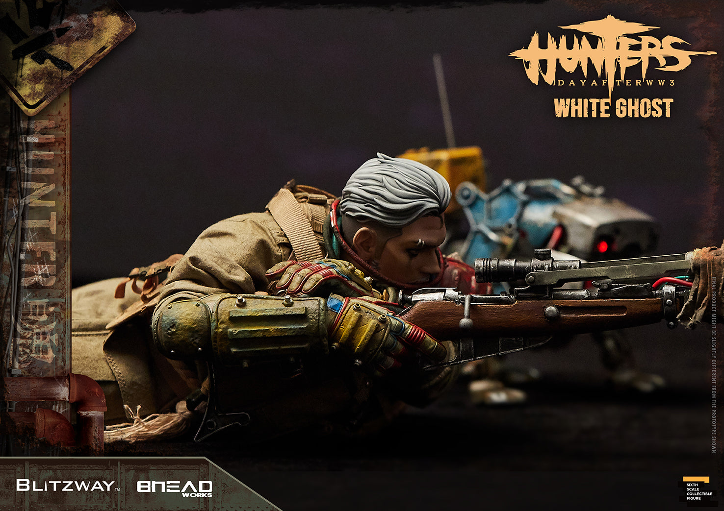 Blitzway 1/6 White Ghost "HUNTERS : Day After WWlll", Action Figure