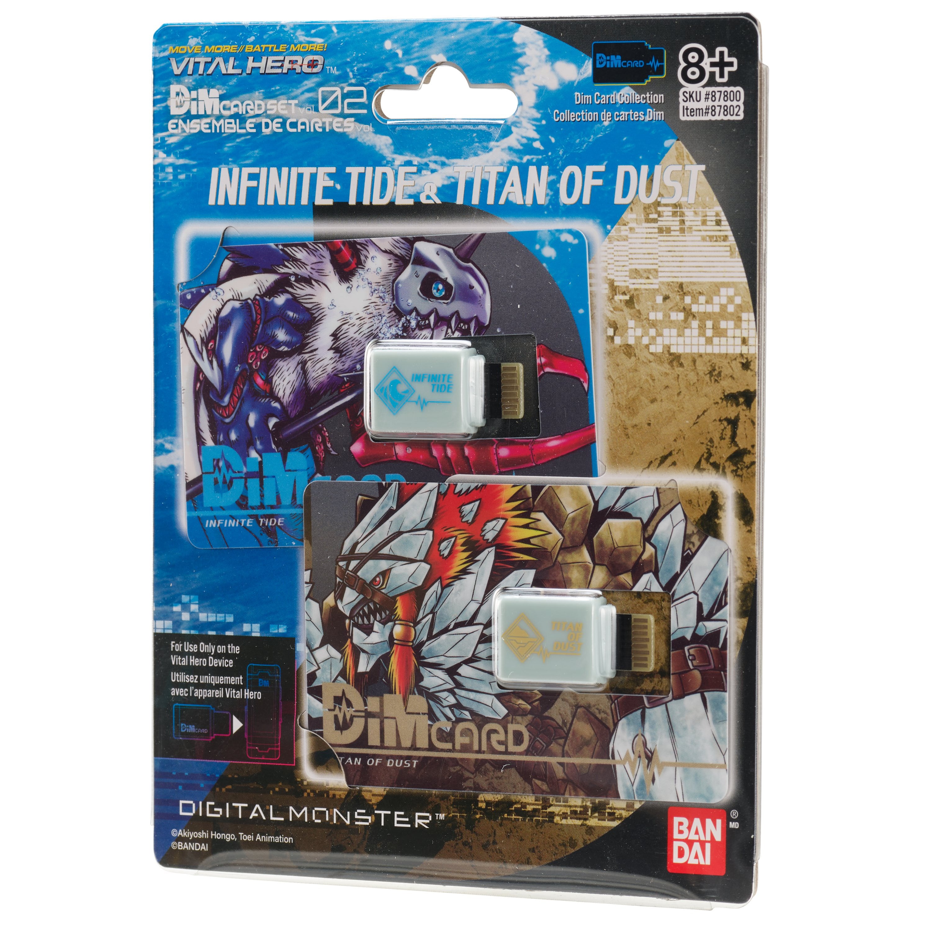 Bandai X Vital Hero DIM Card Two Pack (Infinite Tide & Titan of Dust)