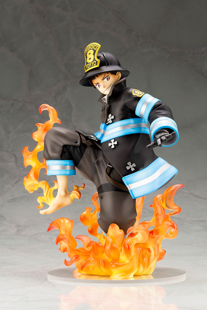 Kotobukiya 1/8 Artfx J Shinra Kusakabe Fire Force, Pre-painted PVC Statue