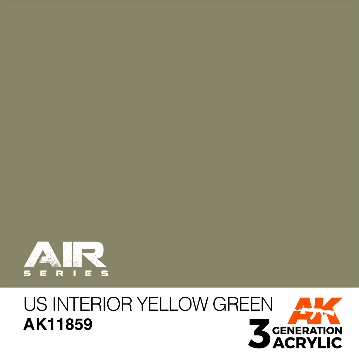 AK Interactive 3G Air - US Interior Yellow Green