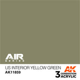AK Interactive 3G Air - US Interior Yellow Green