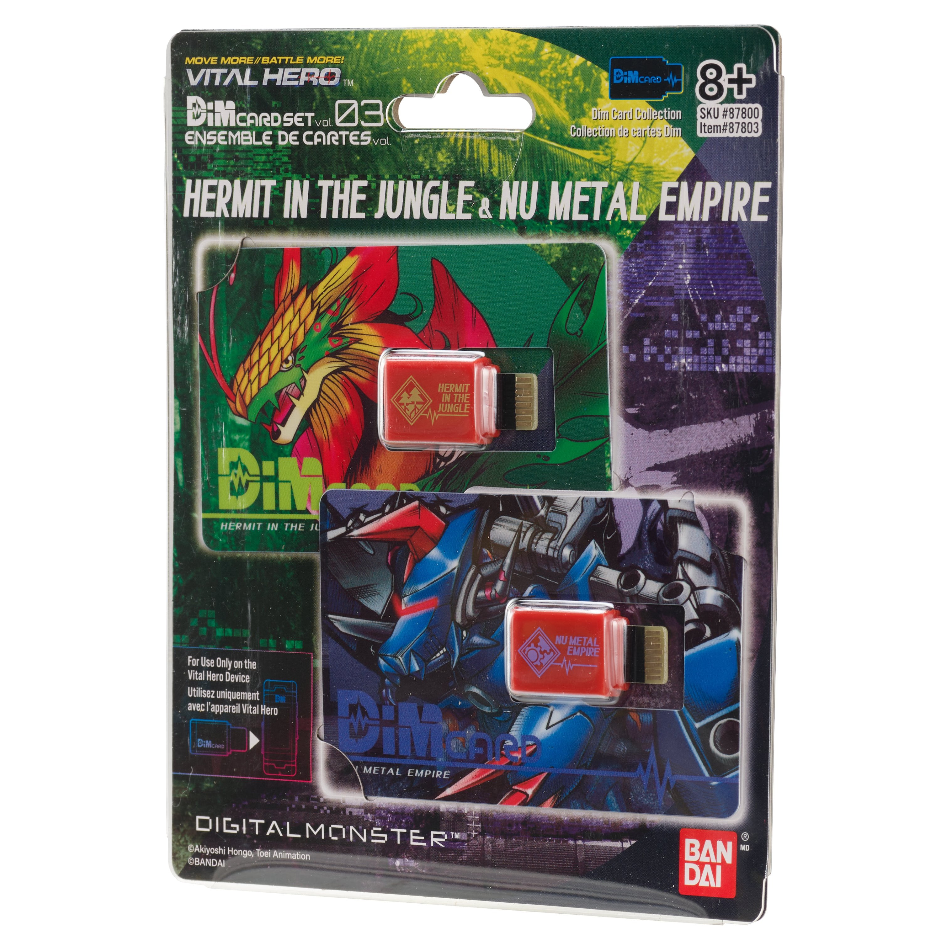 Bandai X Vital Hero DIM Card Two Pack (Hermit in the Jungle & Nu Metal Empire)