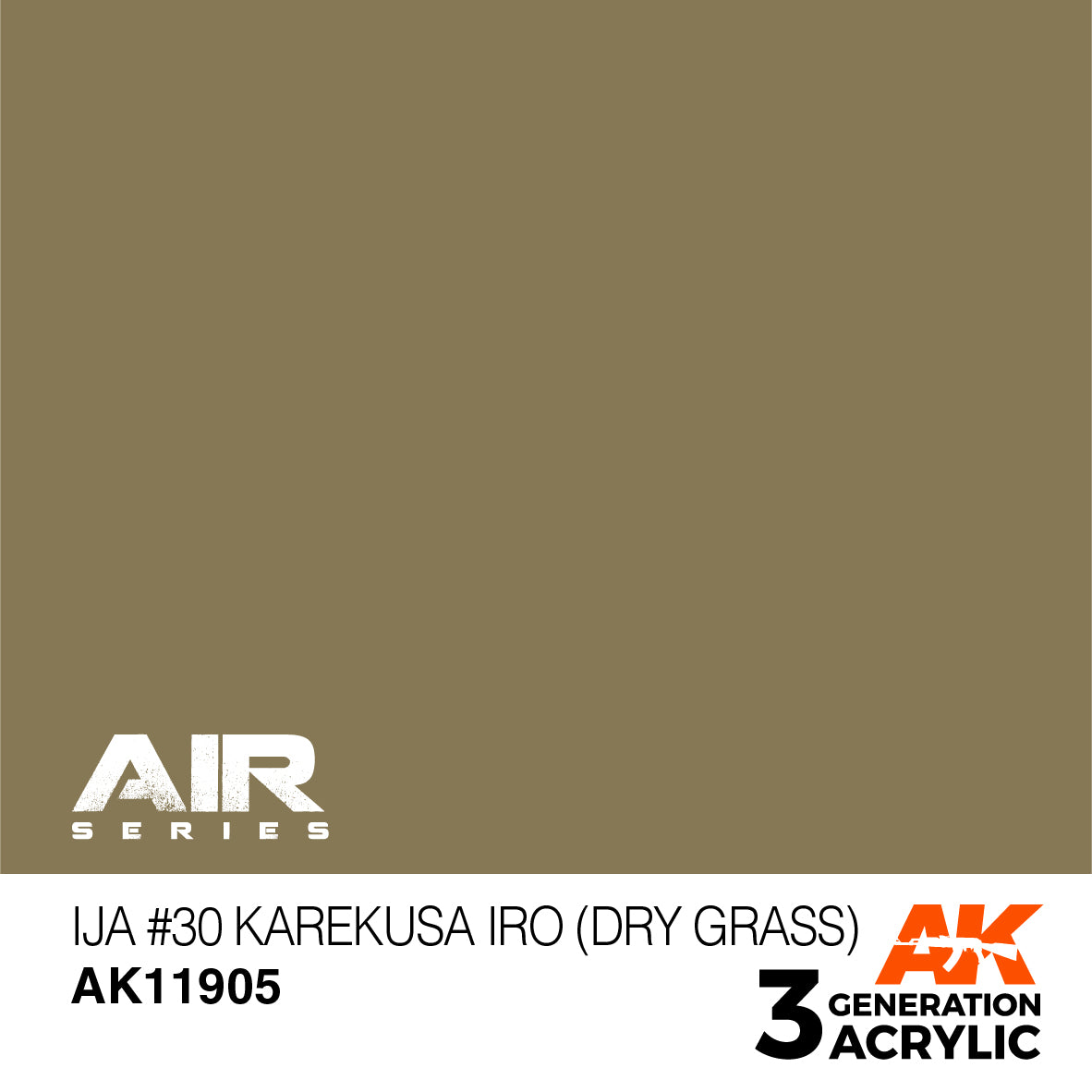 AK Interactive 3G Air - IJA #30 Karekusa iro (Dry Grass)