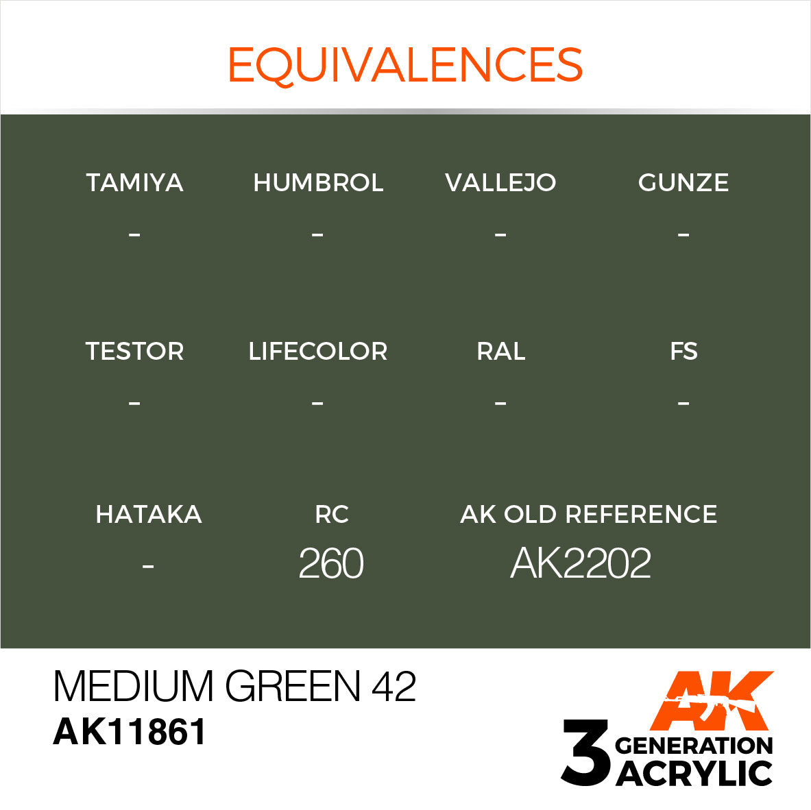 AK Interactive 3G Air - Medium Green 42