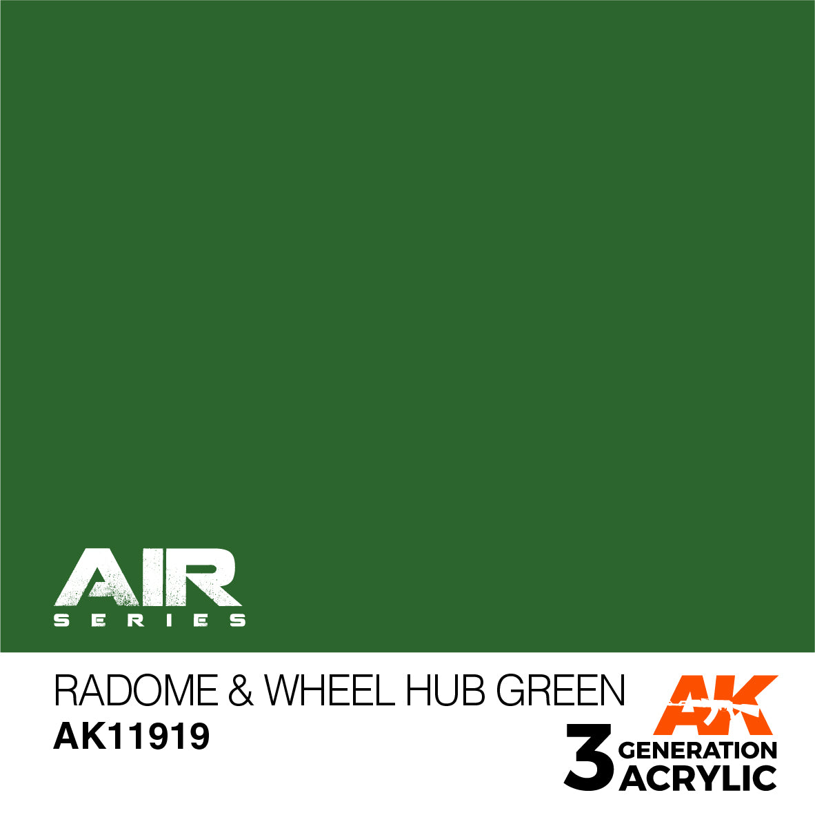 AK Interactive 3G Air - Radome & Wheel Hub Green