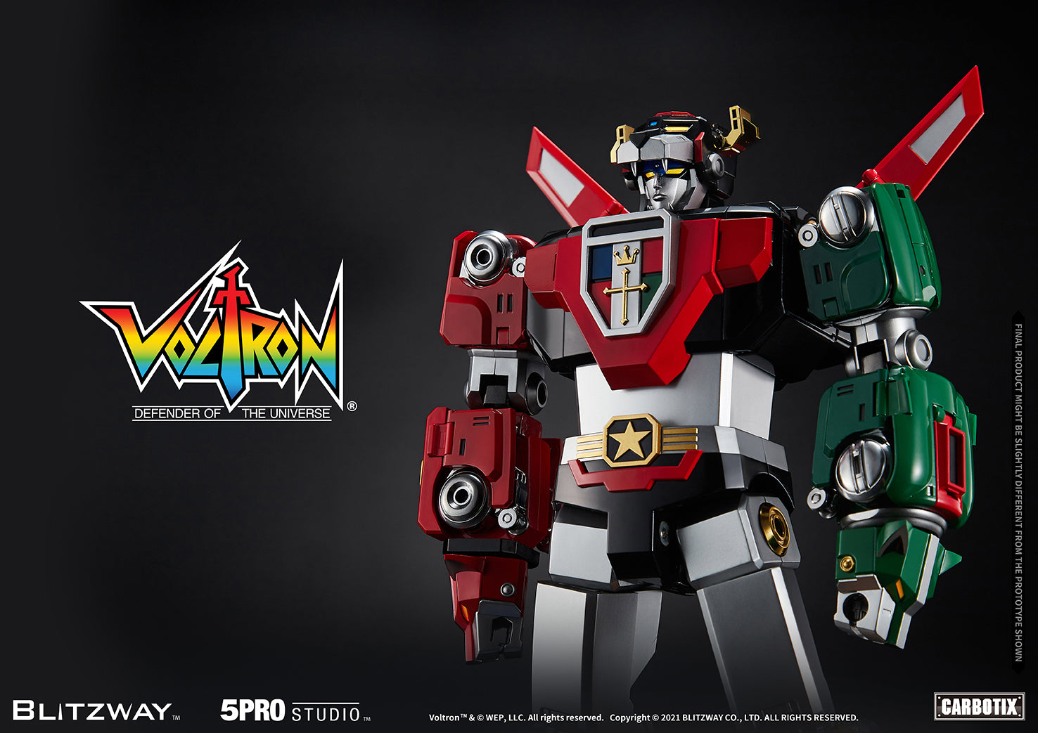 Blitzway 'Voltron' 5Pro Studio CARBOTIX Series, Action Figure