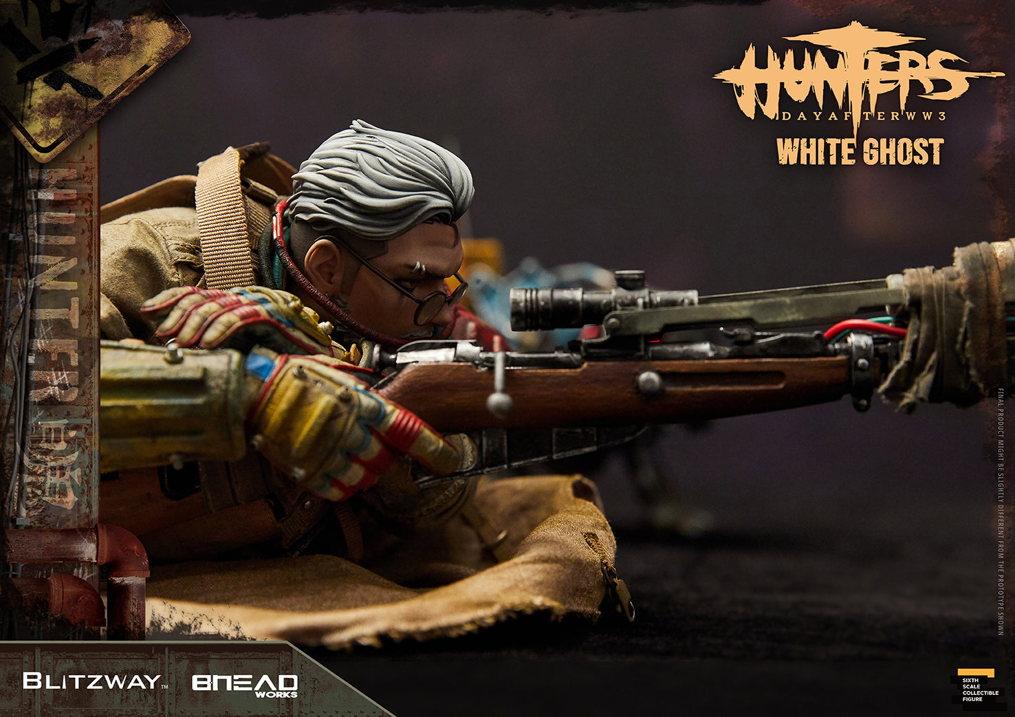 Blitzway 1/6 White Ghost "HUNTERS : Day After WWlll", Action Figure