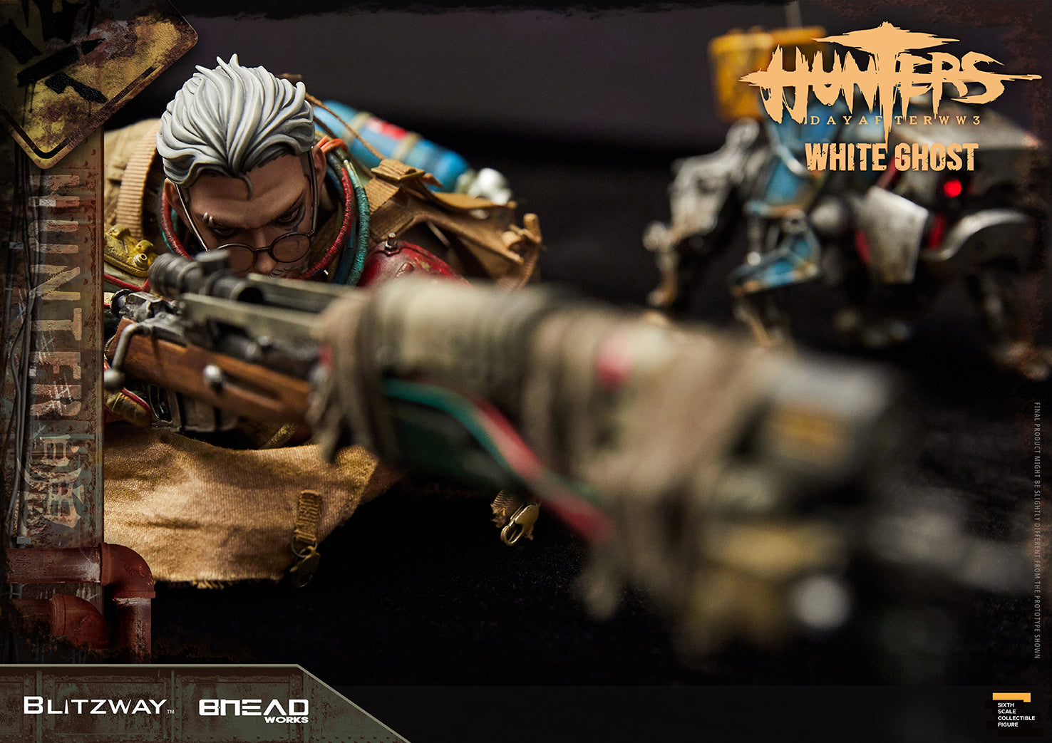 Blitzway 1/6 White Ghost "HUNTERS : Day After WWlll", Action Figure