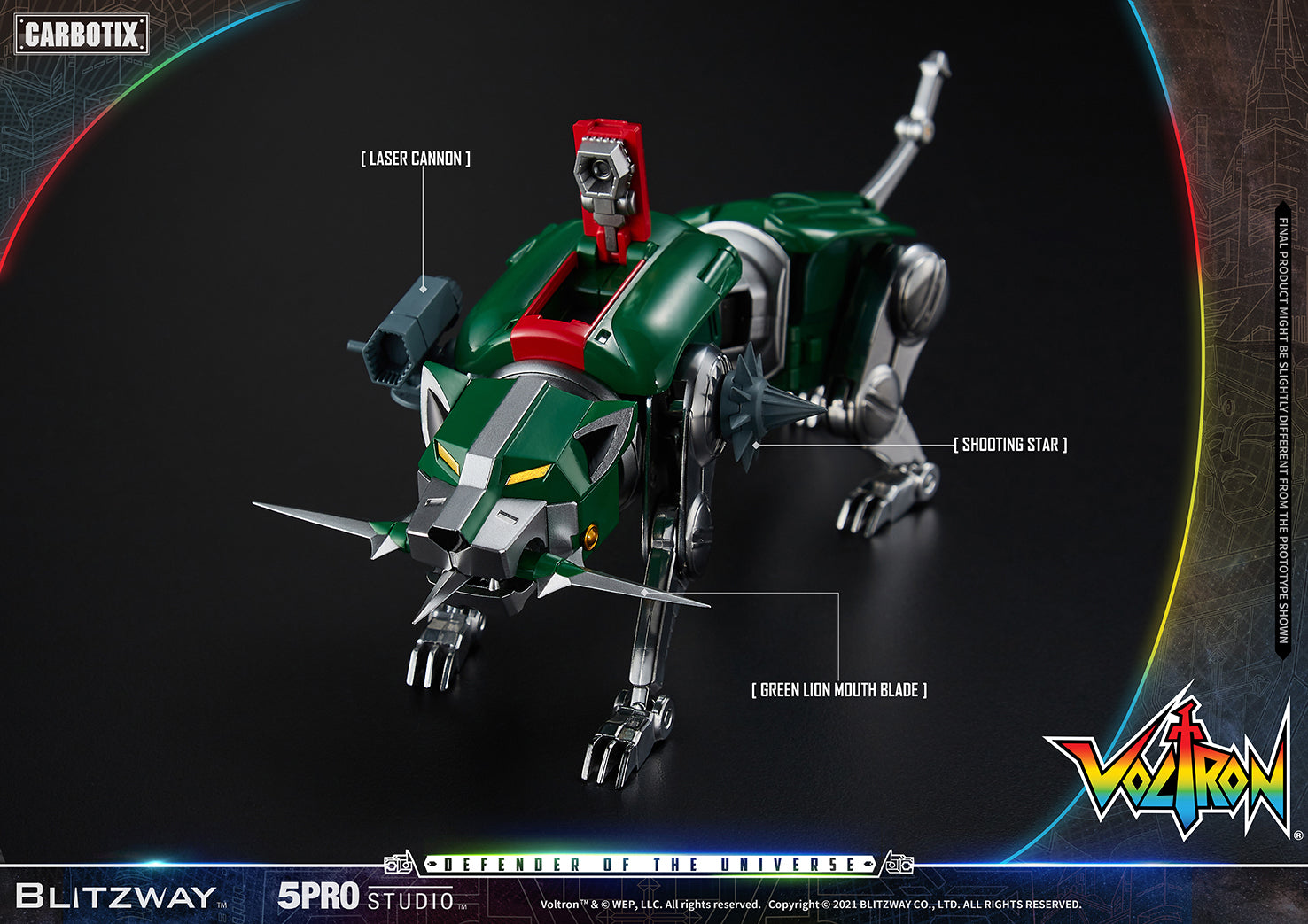 Blitzway 'Voltron' 5Pro Studio CARBOTIX Series, Action Figure