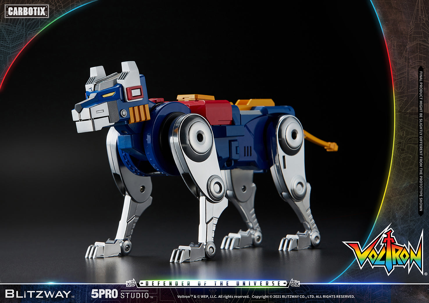 Blitzway 'Voltron' 5Pro Studio CARBOTIX Series, Action Figure