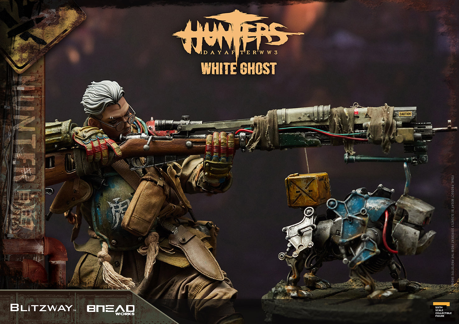 Blitzway 1/6 White Ghost "HUNTERS : Day After WWlll", Action Figure