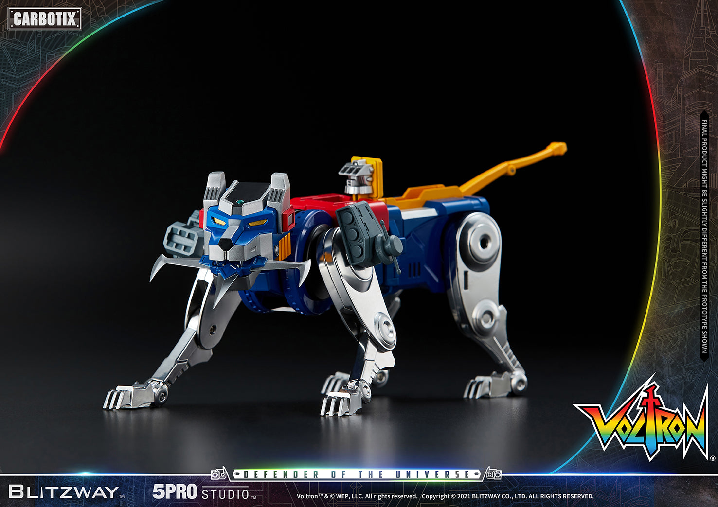 Blitzway 'Voltron' 5Pro Studio CARBOTIX Series, Action Figure