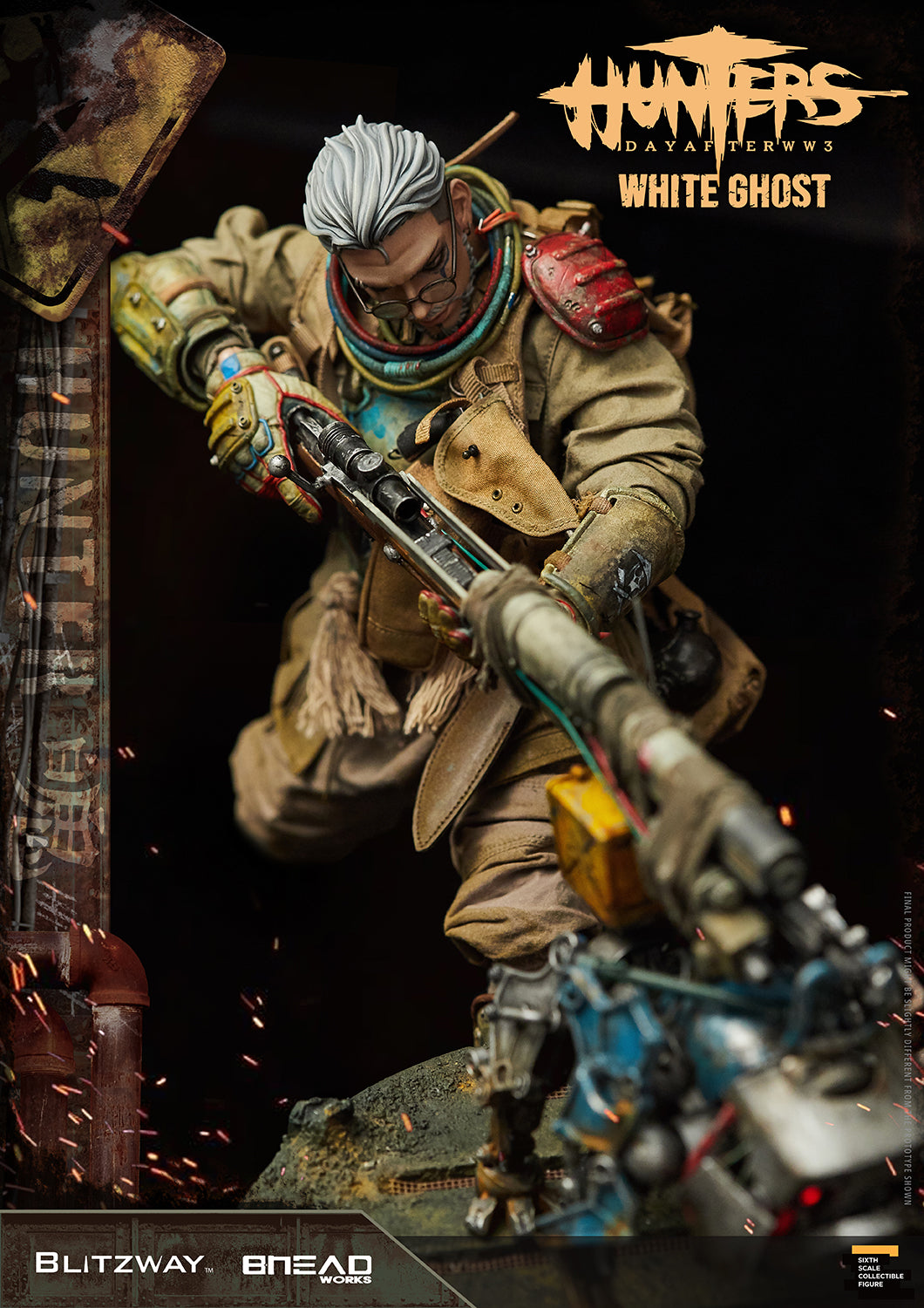 Blitzway 1/6 White Ghost "HUNTERS : Day After WWlll", Action Figure