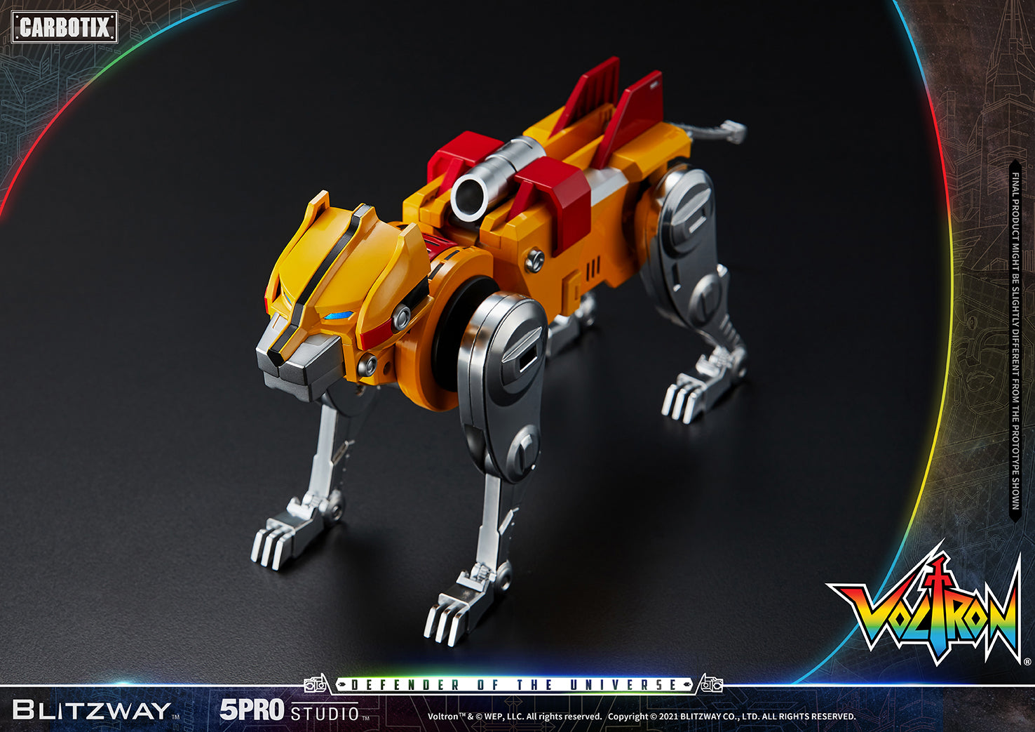 Blitzway 'Voltron' 5Pro Studio CARBOTIX Series, Action Figure