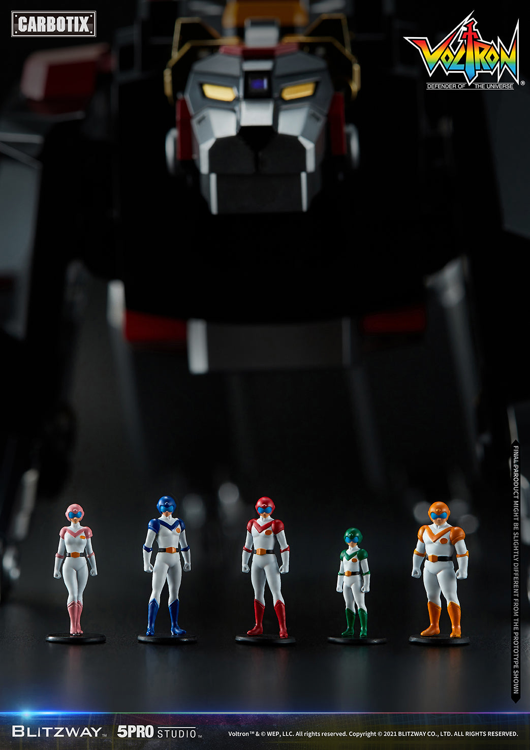 Blitzway 'Voltron' 5Pro Studio CARBOTIX Series, Action Figure