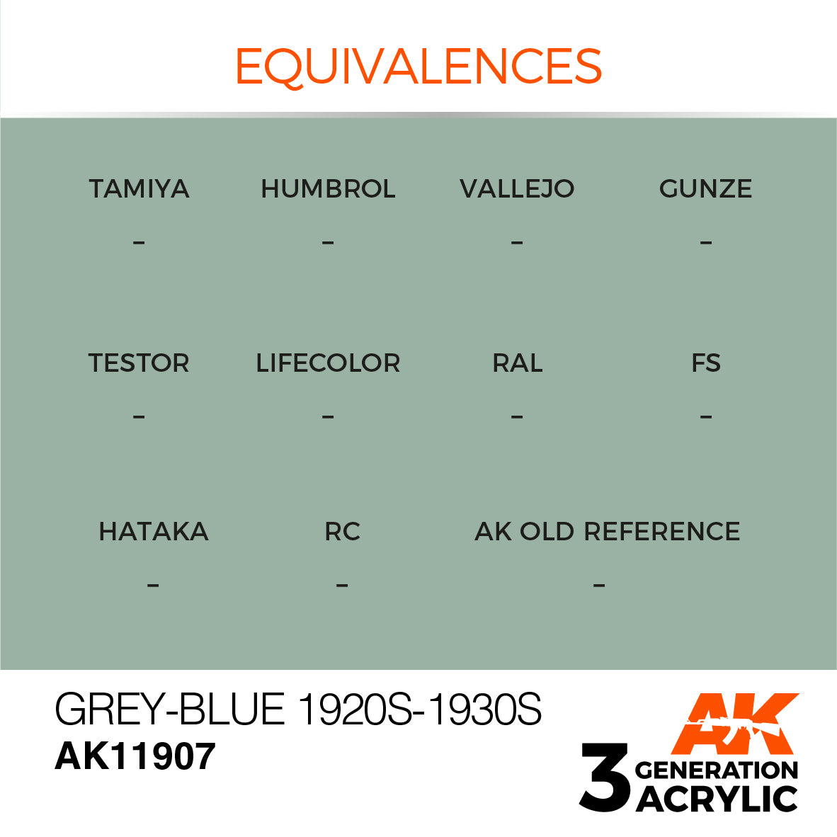 AK Interactive 3G Air - Grey-Blue 1920s-1930s