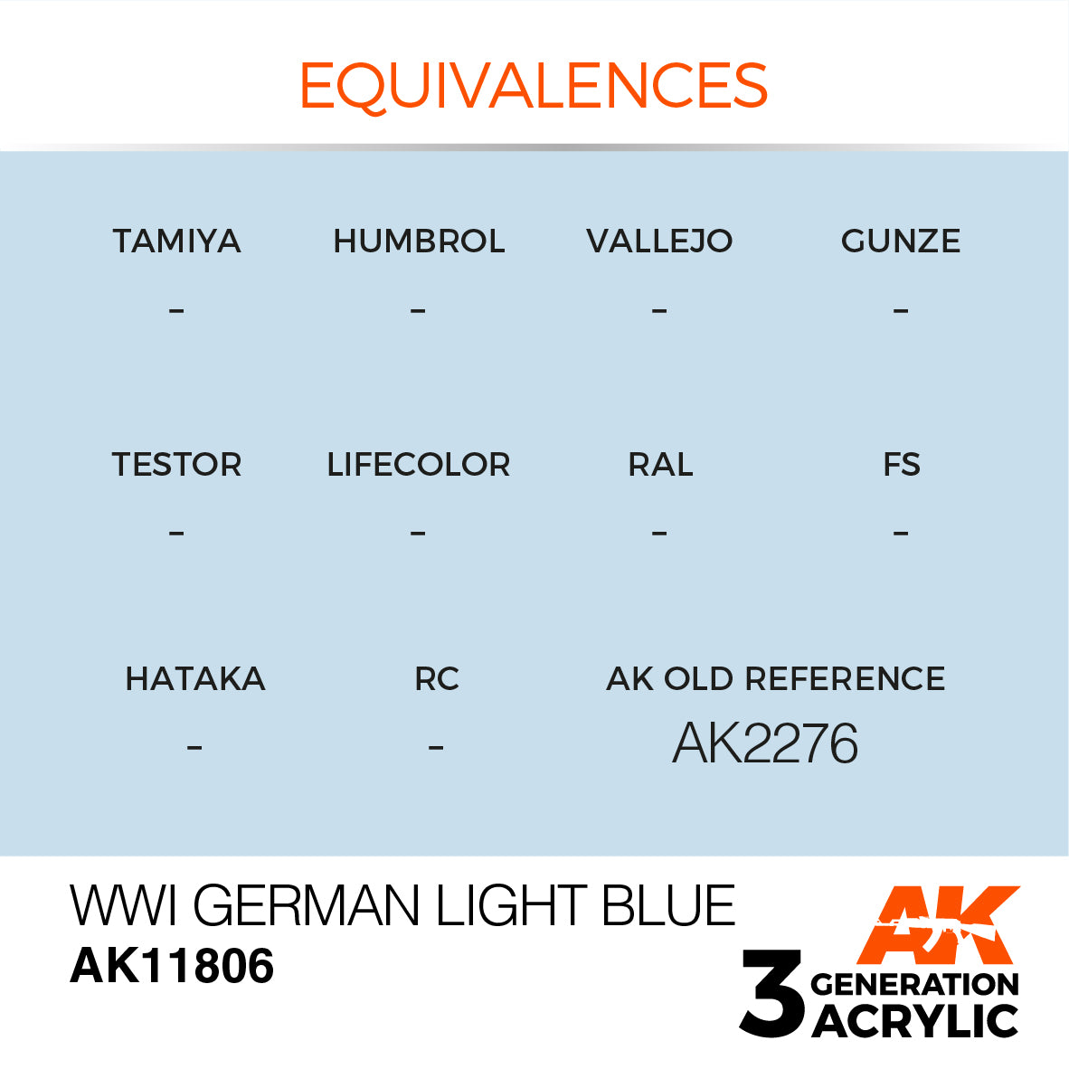 AK Interactive 3G Air - WWI German Light Blue