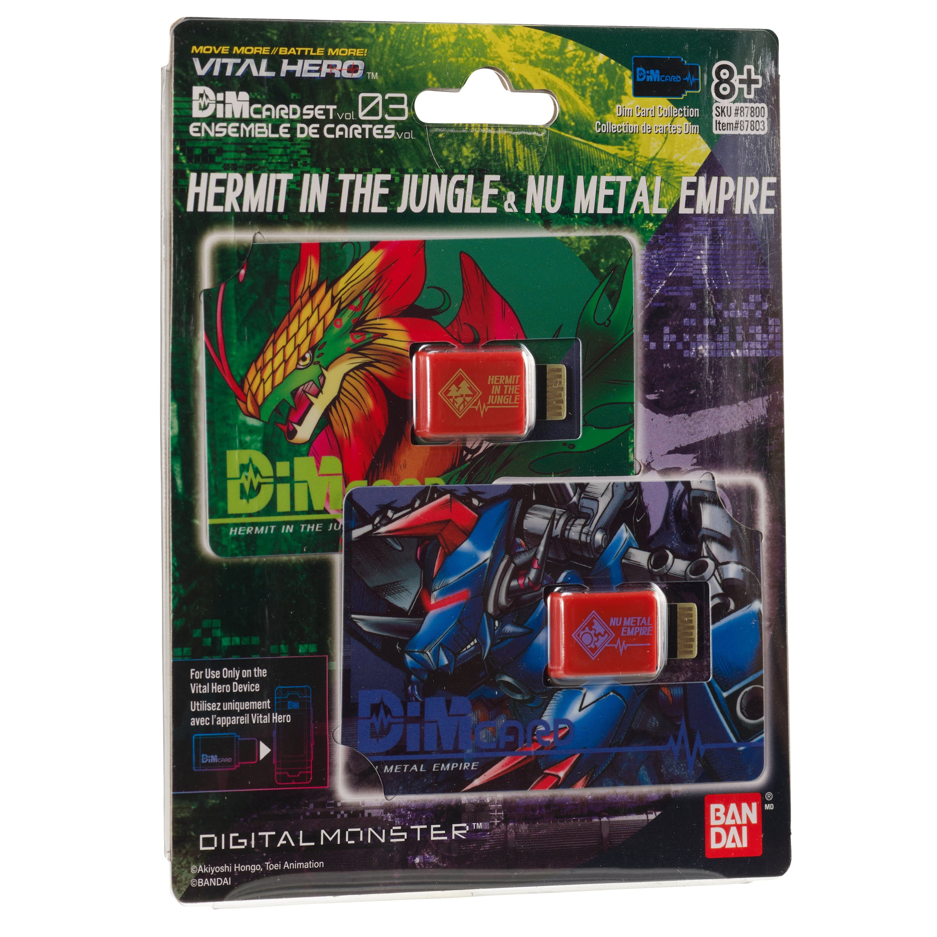 Bandai X Vital Hero DIM Card Two Pack (Hermit in the Jungle & Nu Metal Empire)