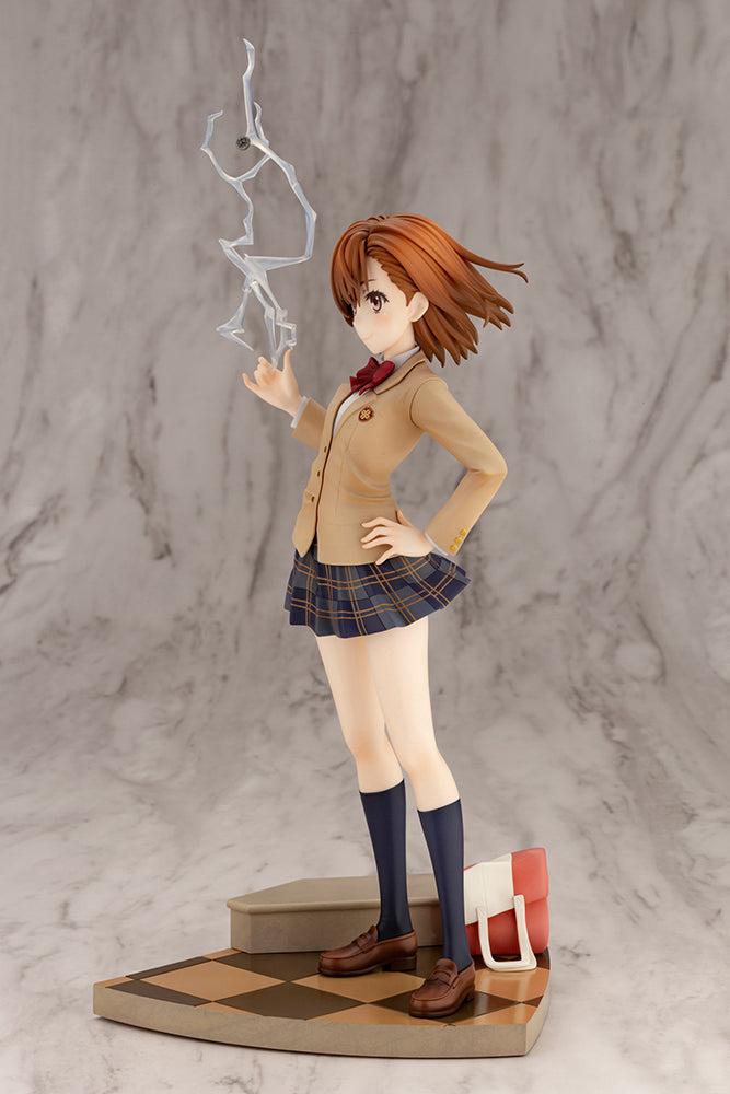 Kotobukiya 1/7 A Certain Scientific Railgun T Series Misaka Mikoto 15th Anniversary Ver. Kotobukiya Luxury Ver., Pre-Painted PVC Statue