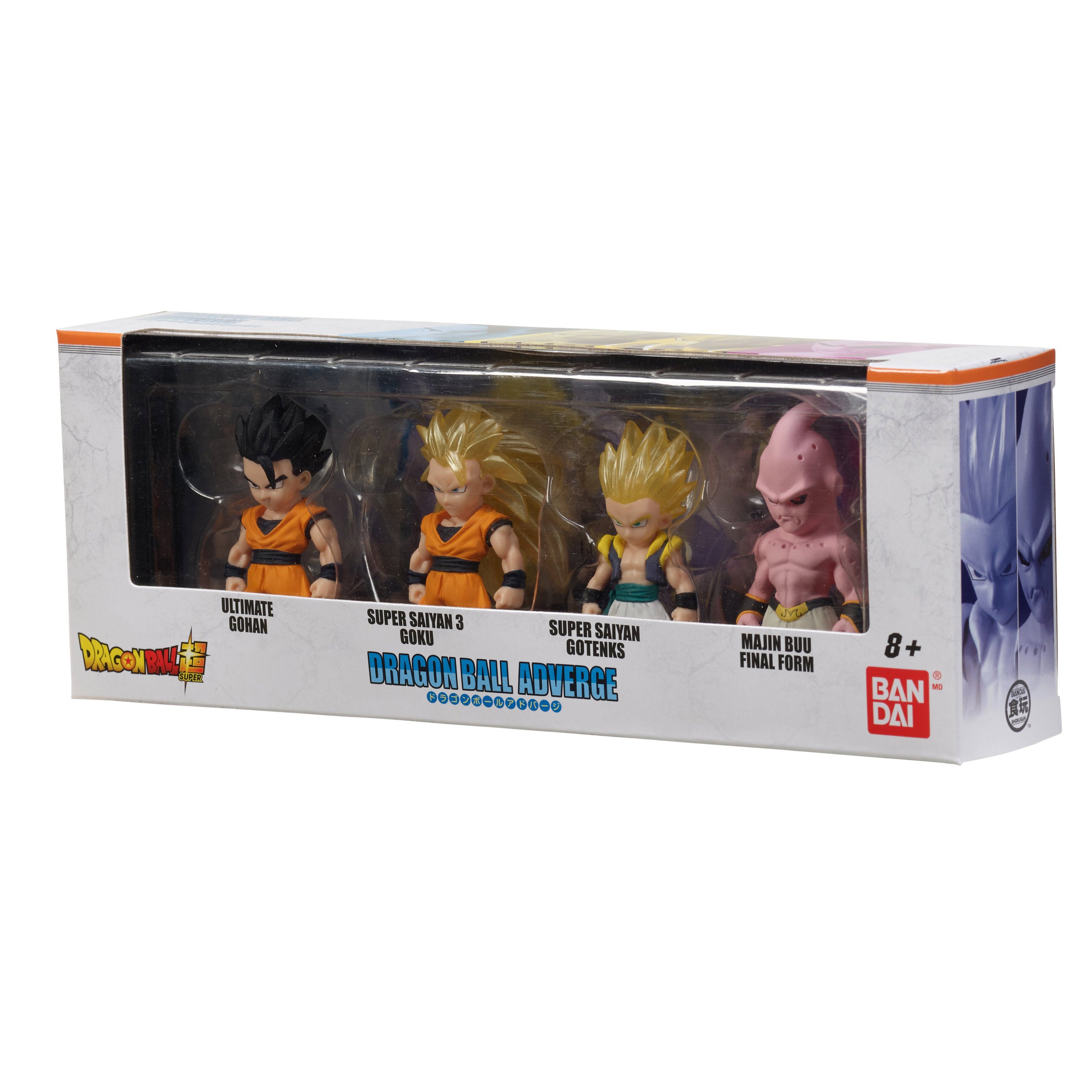 Bandai Adverge "Dragon Ball Super" Set of 4 (SS 3 Goku, Gohan, Bu, SS Gotenks)