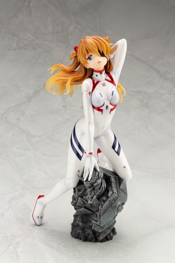 Kotobukiya 1/6 Evangelion:3.0+1.0 Thrice Upon A Time Series Asuka Shikinami Langley White Plugsuit Ver., Pre-Painted PVC Statue