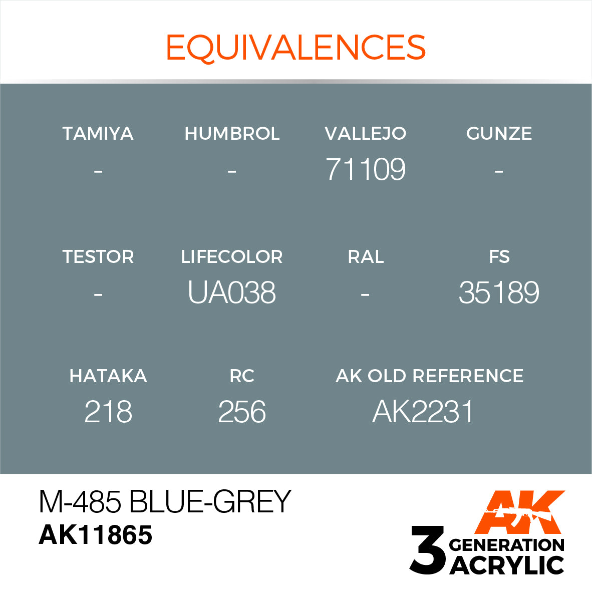 AK Interactive 3G Air - M-485 Blue-Grey