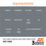 AK Interactive 3G Air - RAF Dark Camouflage Grey BS381C/629
