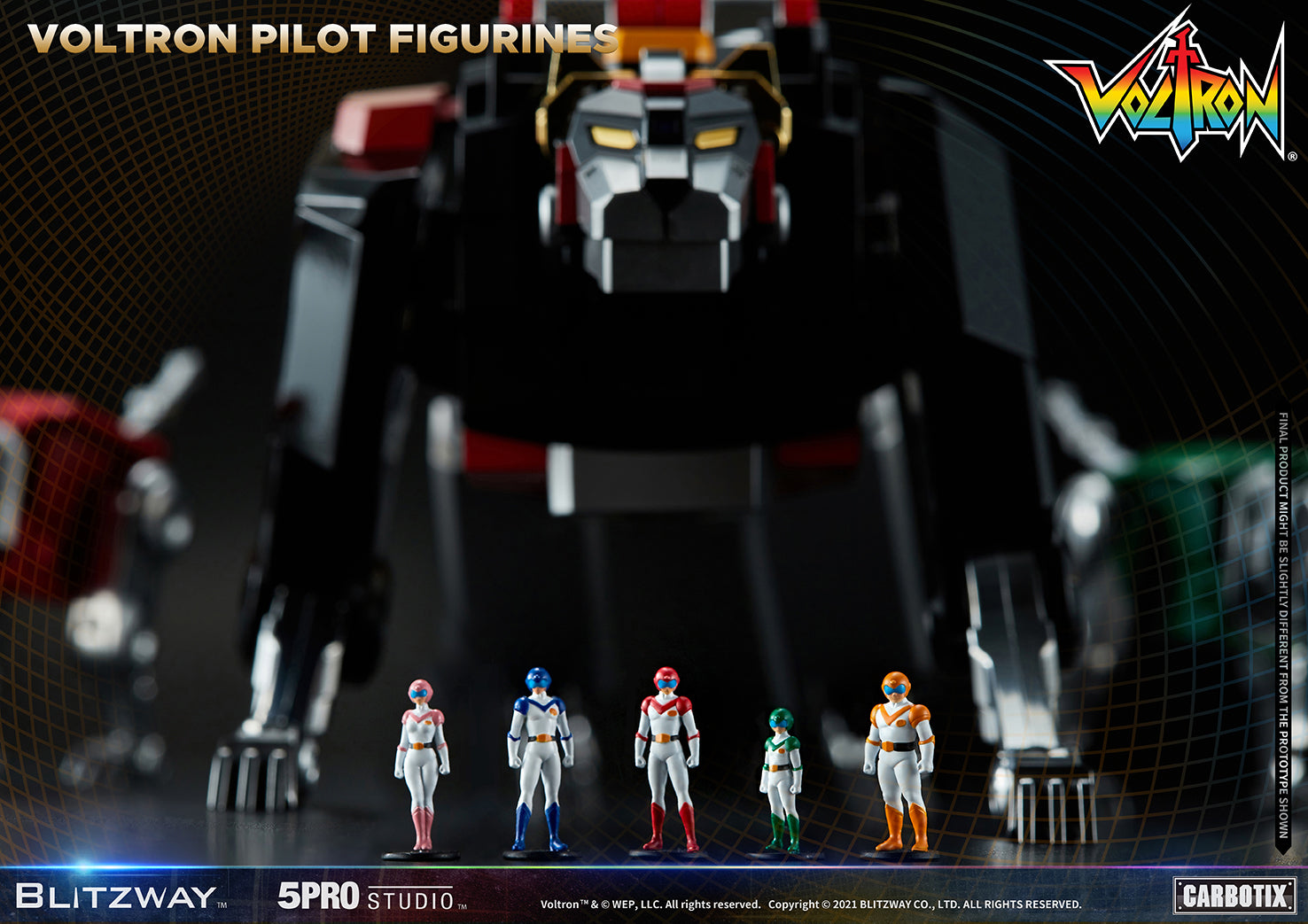 Blitzway 'Voltron' 5Pro Studio CARBOTIX Series, Action Figure