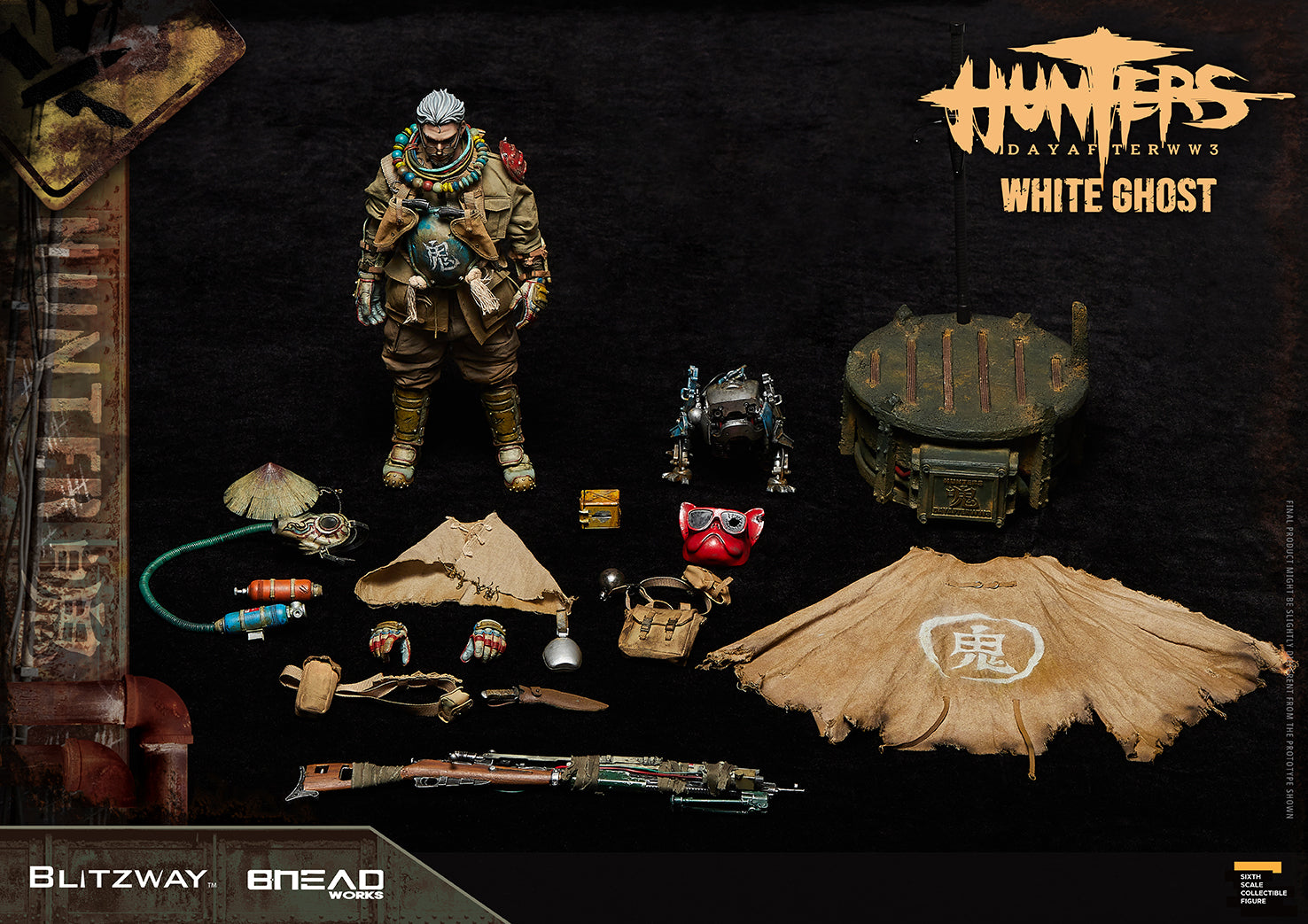 Blitzway 1/6 White Ghost "HUNTERS : Day After WWlll", Action Figure