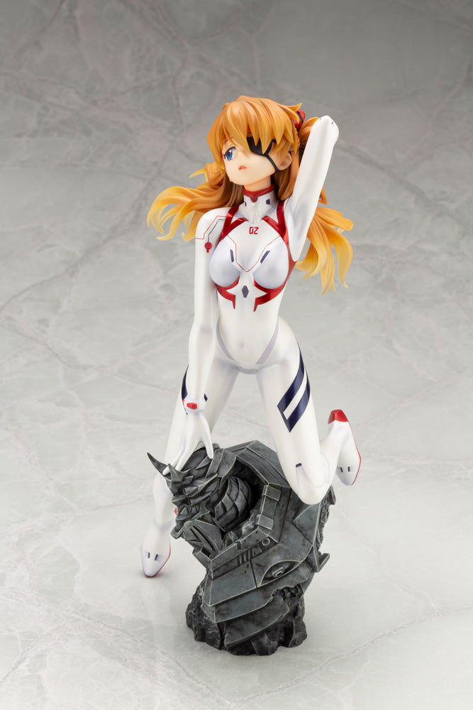 Kotobukiya 1/6 Evangelion:3.0+1.0 Thrice Upon A Time Series Asuka Shikinami Langley White Plugsuit Ver., Pre-Painted PVC Statue