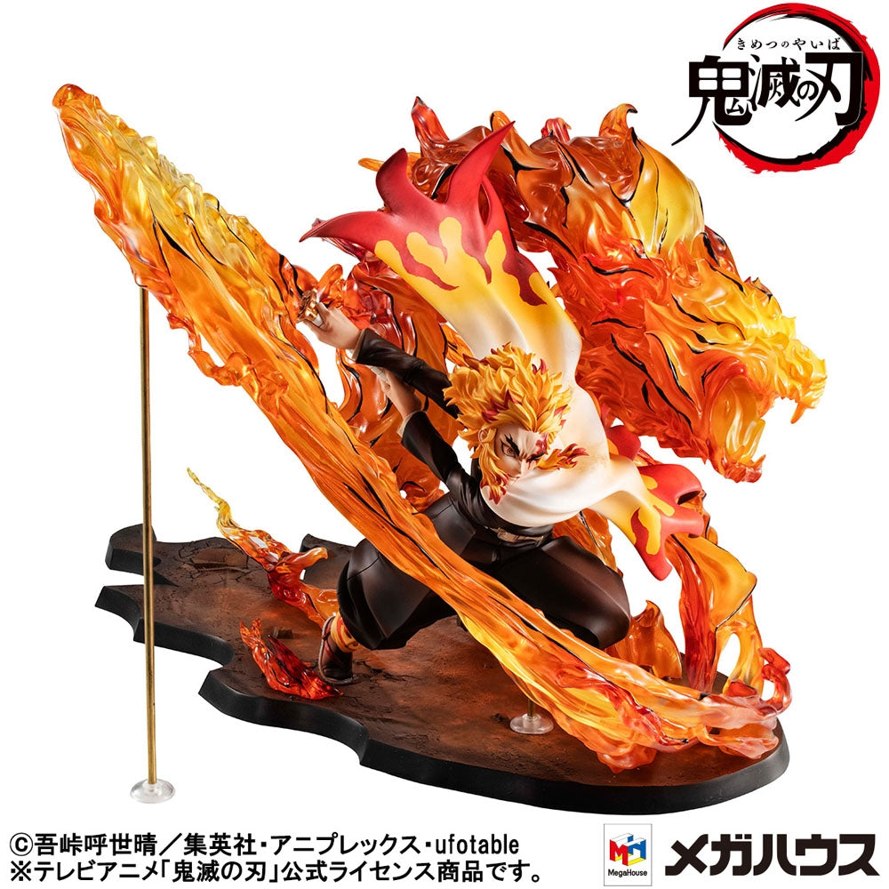 Megahouse G.E.M. Series Kyojuro Rengoku Flame Breathing Fifth Form: Flame Tiger "Demon Slayer"