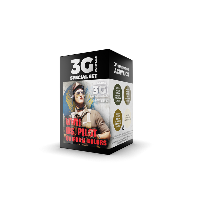 AK Interactive 3G Air - WWII US UNIFORM COLORS