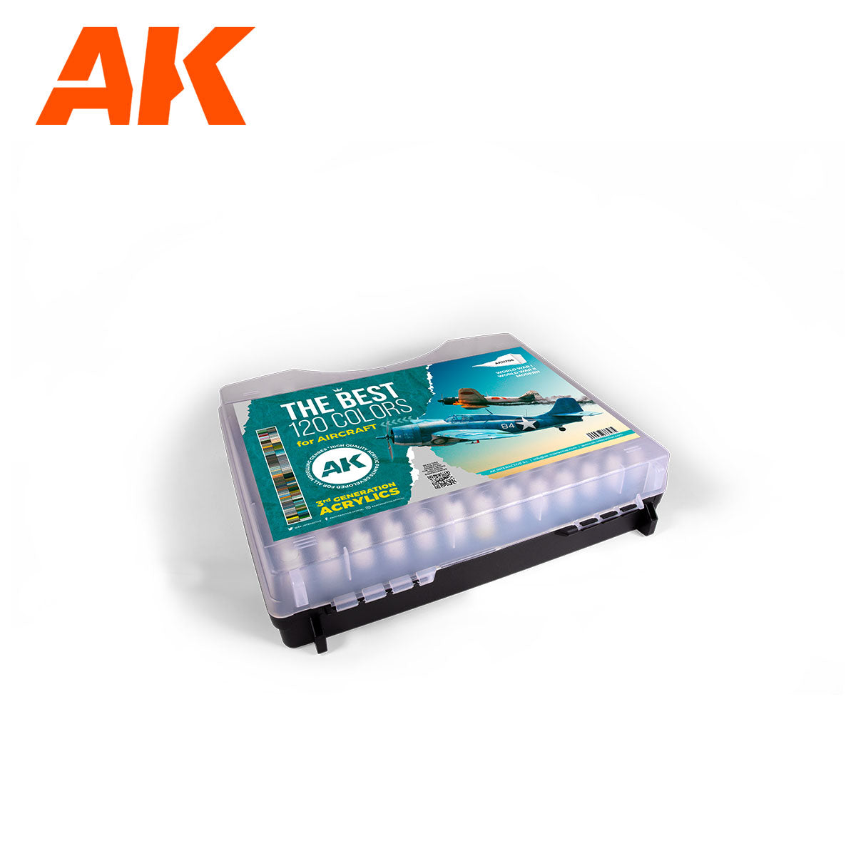 AK 3G Plastic Briefcase 120 Aircraft Colors