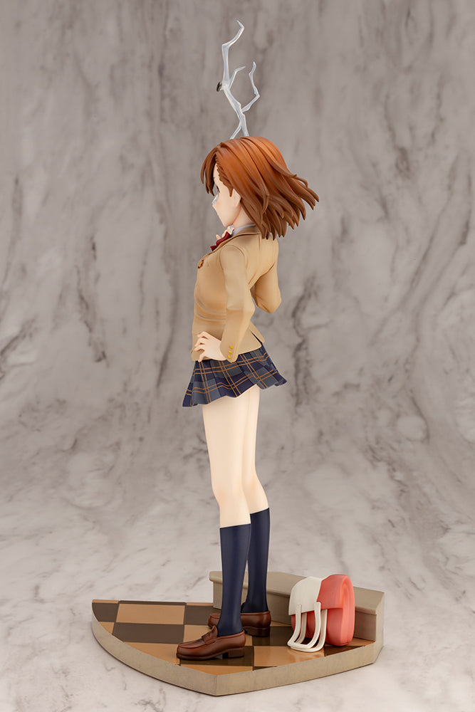 Kotobukiya 1/7 A Certain Scientific Railgun T Series Misaka Mikoto 15th Anniversary Ver. Kotobukiya Luxury Ver., Pre-Painted PVC Statue