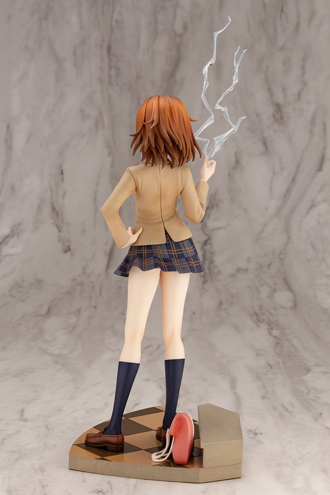 Kotobukiya 1/7 A Certain Scientific Railgun T Series Misaka Mikoto 15th Anniversary Ver. Kotobukiya Luxury Ver., Pre-Painted PVC Statue