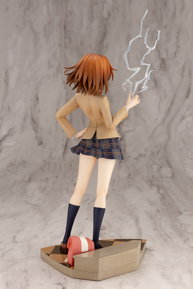 Kotobukiya 1/7 A Certain Scientific Railgun T Series Misaka Mikoto 15th Anniversary Ver. Kotobukiya Luxury Ver., Pre-Painted PVC Statue