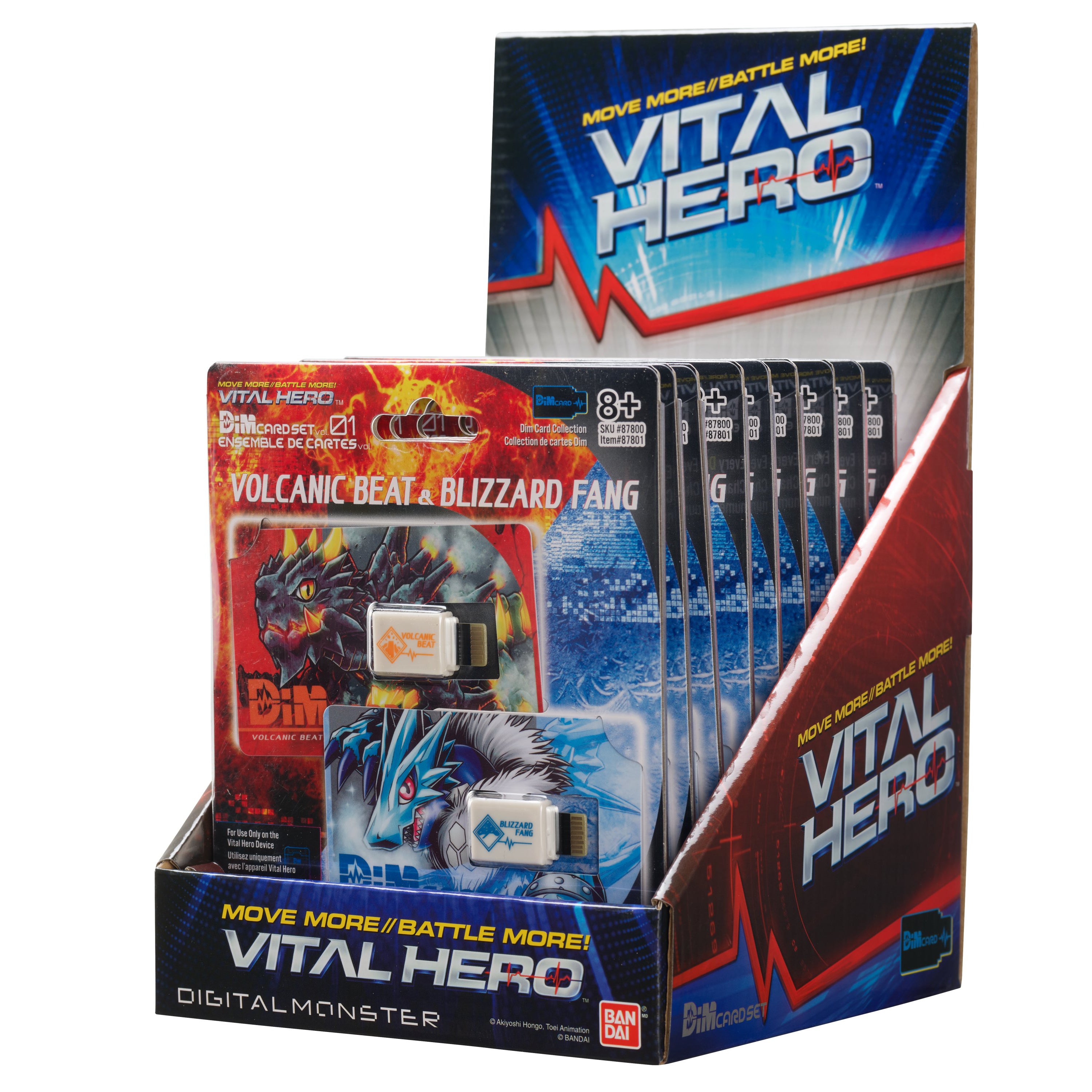 Bandai X Vital Hero DIM Card Two Pack (Volvcanic Beat & Blizzard Fang)