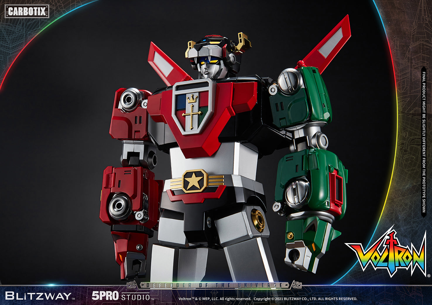 Blitzway 'Voltron' 5Pro Studio CARBOTIX Series, Action Figure