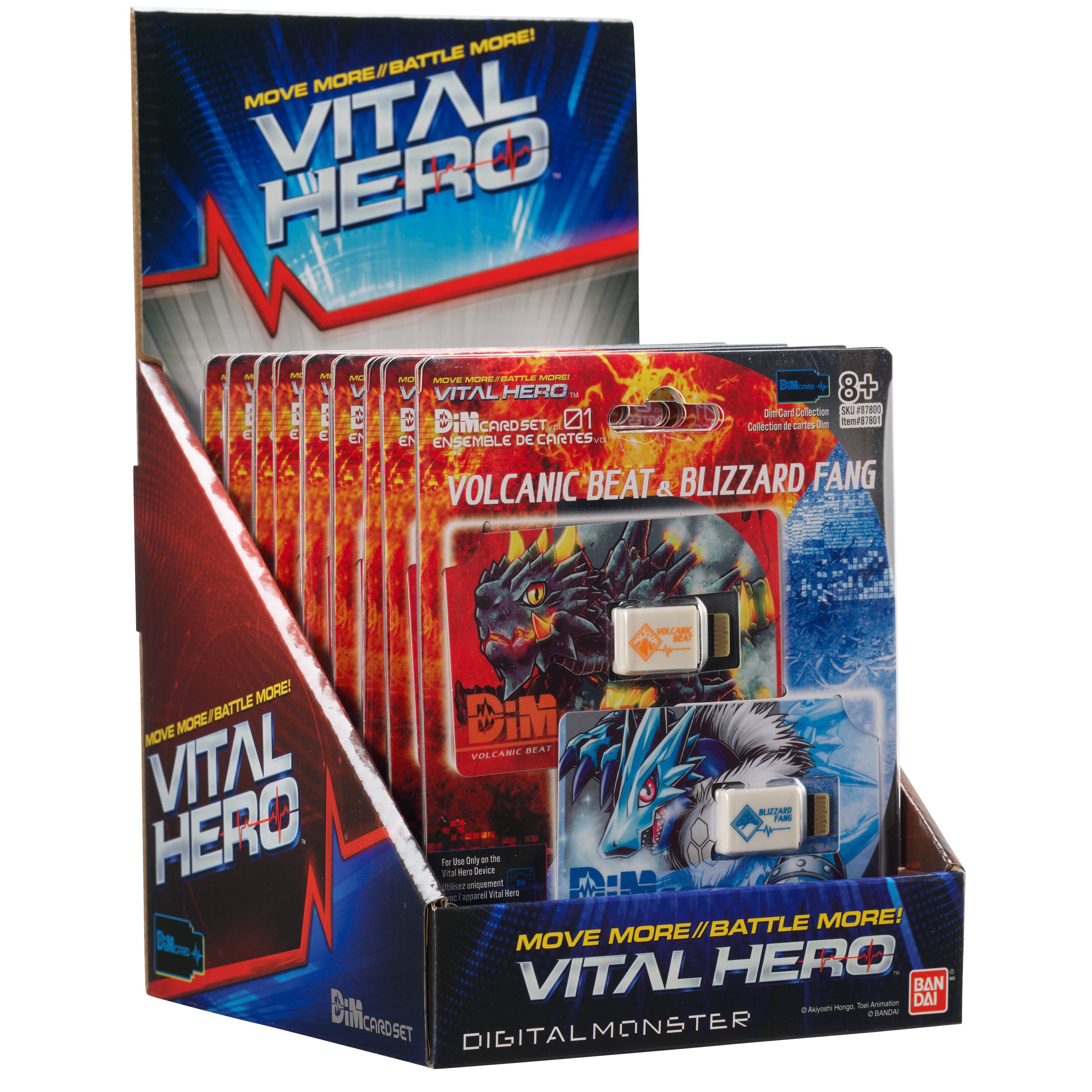 Bandai X Vital Hero DIM Card Two Pack (Volvcanic Beat & Blizzard Fang)