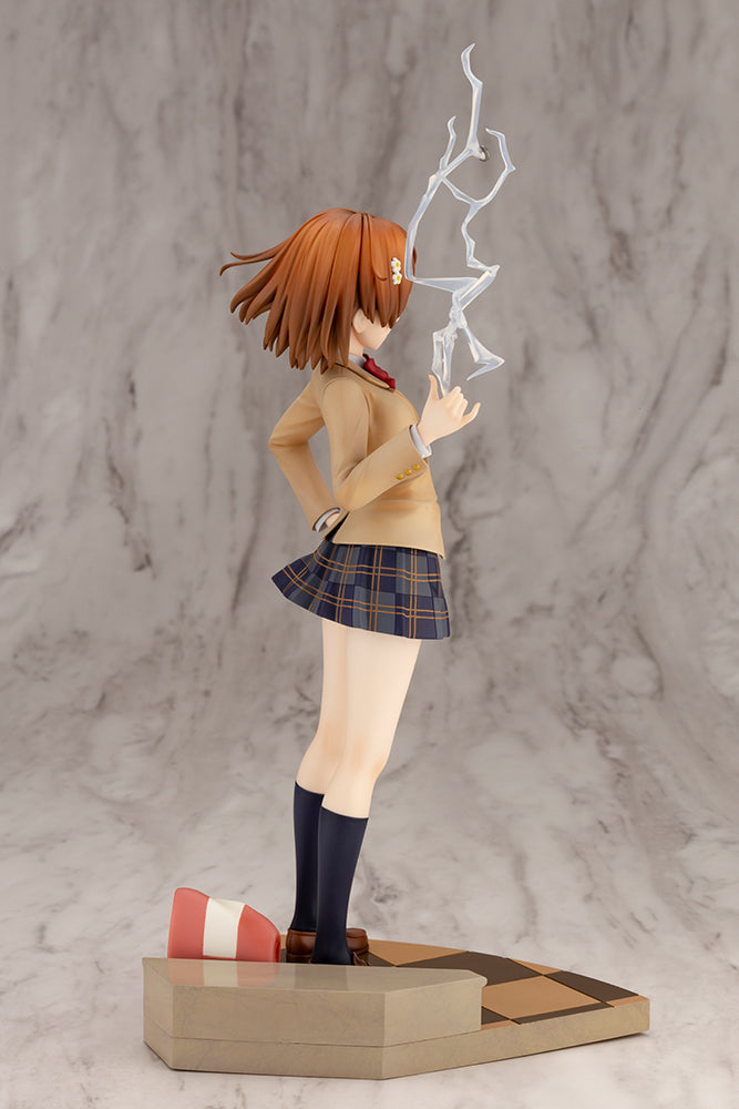 Kotobukiya 1/7 A Certain Scientific Railgun T Series Misaka Mikoto 15th Anniversary Ver. Kotobukiya Luxury Ver., Pre-Painted PVC Statue